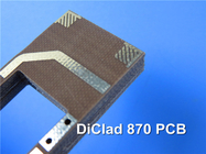 DiClad 870 PCB Микроволновая печатная плата с HASL Двухсторонняя толщина 31 мил 0,8 мм без припоя Макс без шелкографии