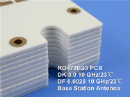 PCB микроволны платы с печатным монтажом 2-Layer Rogers 4730 60mil 1.524mm Rogers RO4730G3 RF с оловом погружения