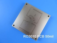 Rogers RO3010 PCB Двухсторонний керамически наполненный ПТФЕ ПКБ толщиной 2,7 мм с HASL