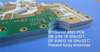 RTduroid6002 PCB многослойный с белой сварной маской с погружением золота для FR микроволновой антенны