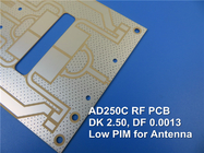 Rogers AD250C высокочастотный ПКБ радиочастотный микроволновой ПКБ на 60 миллиметров 1,524 мм субстраты с погружением золота