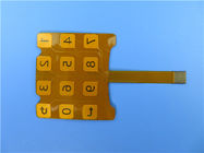 Одиночный встало на сторону гибкое PCBs сделанное на материале PI с лентой 3M и золотом погружения для применения кнопочной панели