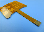 Одиночный встало на сторону гибкое PCBs сделанное на материале PI с лентой 3M и золотом погружения для применения кнопочной панели