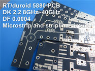PCB RT/Duroid 5880 20mil 0.508mm Rogers высокочастотный для систем радиолокатора