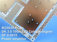 PCB монтажной платы DK3.5 PCB 2-Layer Rogers 3035 20mil 0.508mm микроволны Rogers RO3035 DF 0,0015 высокочастотный