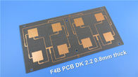 PCB PCB PTFE RF F4B высокочастотный построенный на 1.60mm толстом с золотом, серебром, оловом и OSP погружения