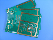 Гибридный PCB | Смешанный материальный PCB 4 слоев сделанный на 20 mil RO4350B + FR4 со шторками через