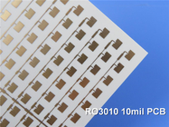 PCB микроволны платы с печатным монтажом DK10.2 DF 0,0022 PCB 2-Layer Rogers 3010 10mil 0.254mm Rogers RO3010 высокочастотный