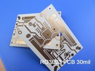 PCB платы с печатным монтажом 2-Layer Rogers 3003 30mil 0.762mm Rogers RO3003 высокочастотный с DK3.0 DF 0,001
