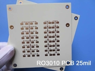 PCB монтажной платы DK10.2 доски 2-Layer Rogers 3010 25mil 0.635mm PCB микроволны Rogers RO3010 DF 0,0022 высокочастотный