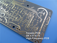 PCB микроволны TLX-0 2 PCB 62mil 1.575mm DK 2,45 слоя низких Taconic высокочастотный с серебром погружения