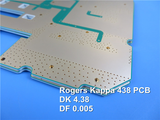 Плата с печатным монтажом PCB Rogers 60mil 1.524mm DK 4,38 RF каппа 438 с золотом погружения для беспроводных метров
