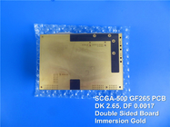 Высокочастотный PCB построенный на Shengyi SCGA-500 GF265 PTFE со стеклом усилил материалы цепи RF
