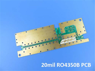 Высокочастотным PCB PCB встали на сторону двойником, который RF PCB Rogers 20mil 0.508mm RO4350B для Splitter