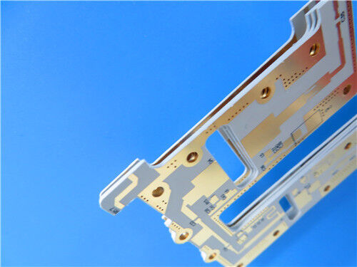 Rogers CLTE-MW High-Frequency Laminate with 0.102mm material core thickness Double-sided CLTE-MW PCB with Pure Gold Plating for 5G and other millimeter wave applications