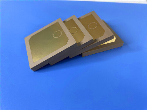 TP960 DK9.6 High-Frequency Laminate consists of ceramics and polyphenylene Oxide resin (PPO) and Custom 1MM thermoplastic material PCB with EPIG