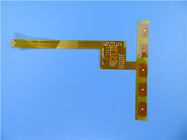PCB двойного слоя гибкий построенный на Polyimide с золотом погружения и желтой маской