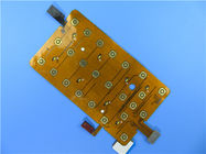 PCB 4 слоев гибкий построенный на Polyimide с медью 2 oz и золотом погружения плюс кнопочные панели для мобильных устройств