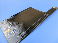 Прототип цепи Pritned двойного слоя гибкий (FPC) с черным Coverlay и золото погружения для RFID