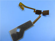 Однослойная гибкая цепь с укреплением FR-4 1.0mm и золотом погружения для системы мониторинга
