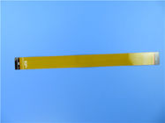 Плата с печатным монтажом двойного слоя гибкая на Polyimide с желтой маской и укреплении PI для тонкопленочного переключателя