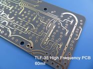 Taconic PCB RF сделанный на TLF-35 60mil 1.524mm с золотом погружения для смесителя, фильтров и муфт etc.