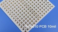 PCB микроволны платы с печатным монтажом DK10.2 DF 0,0022 PCB 2-Layer Rogers 3010 10mil 0.254mm Rogers RO3010 высокочастотный