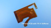 Полуженная гибкая плата с печатным монтажом FPCB с укреплением FR-4 для модуля LCD