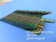 PCB Rogers высокочастотный сделанный на RT/duroid 5870 с покрытием 10mil, 20mil, 31mil и 62mil с золотом погружения