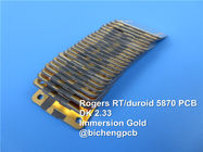 PCB Sied RF двойника PCB Rogers RT/Duroid 5870 20mil 0.508mm высокочастотный для применений волны миллиметра