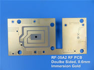 Золото погружения покрытия монтажной платы PCB 20mil RF-35A2 RF встали на сторону двойником, который высокочастотное для ультра малопотертого усилителя силы