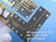 PCB Rogers RT/duroid 5880 RF с золотом погружения покрытия 10mil, 20mil, 31mil и 62mil, серебром погружения, оловом погружения