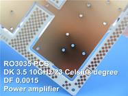PCB микроволны платы с печатным монтажом 2-Layer Rogers 3035 60mil 1.524mm Rogers RO3035 RF с золотом погружения