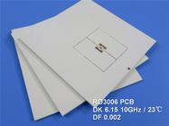 PCB микроволны платы с печатным монтажом 2-Layer Rogers 3006 50mil 1.27mm Rogers RO3006 RF с золотом погружения