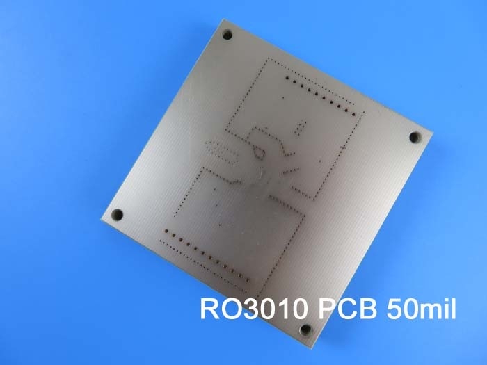 PCB микроволны платы с печатным монтажом 2-Layer Rogers 3010 50mil 1.27mm Rogers RO3010 RF с серебром погружения