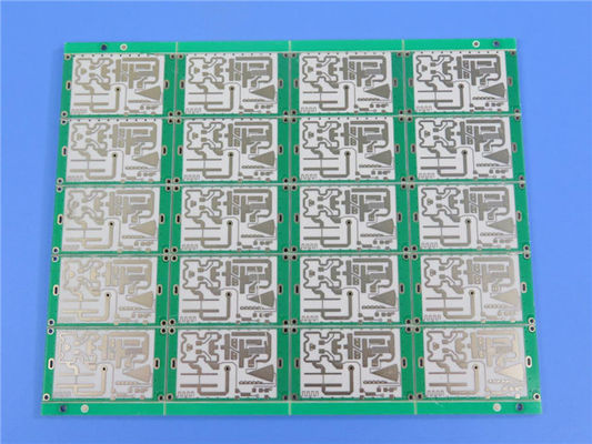 PCB 4 слоев высокочастотный построенный на ядре 2 10mil RO4350B с золотом погружения для беспроводного антенного устройства