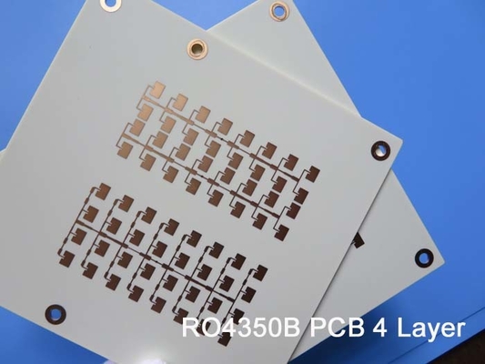 PCB 4 слоев высокочастотный на 6,6 Mil RO4350B и 10 Mil RO4350B для системы радиолокатора