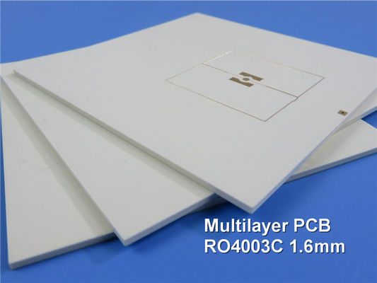 Гибридный RF и высокочастотные монтажные платы 4-Layer построенные на 16mil RO4003C+FR4 с оловом погружения