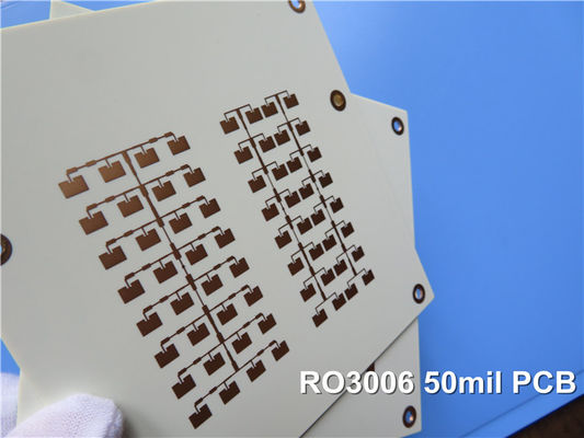 PCB микроволны платы с печатным монтажом 2-Layer Rogers 3006 50mil 1.27mm Rogers RO3006 RF с золотом погружения