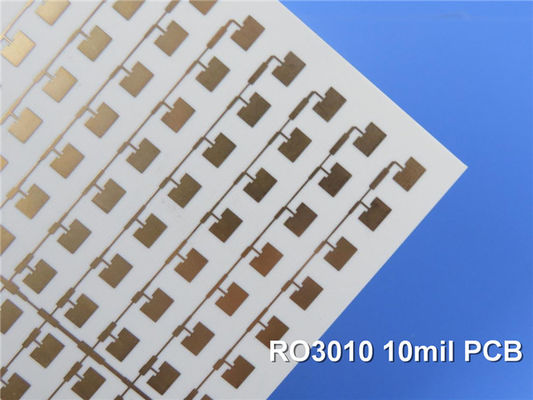 PCB микроволны платы с печатным монтажом DK10.2 DF 0,0022 PCB 2-Layer Rogers 3010 10mil 0.254mm Rogers RO3010 высокочастотный