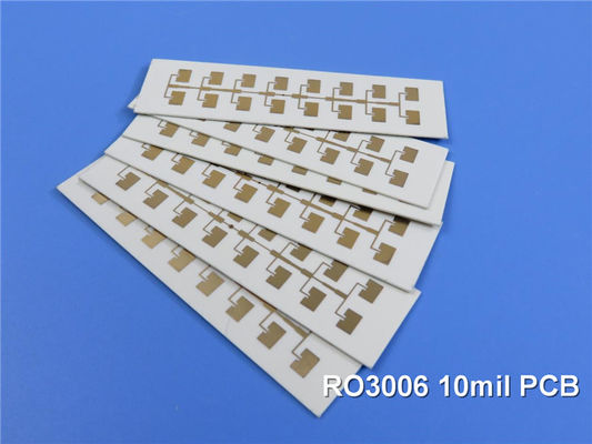 Rogers RO3006 Высокочастотная печатная плата 2-слойный Rogers 3006 10mil PCB DK6.15 DF 0.002 RF микроволновой золотого PCB