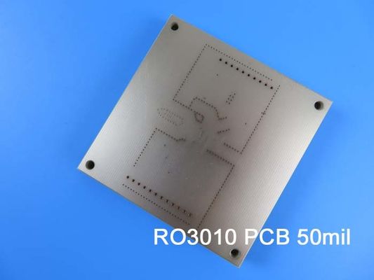 Rogers RO3010 RF печатная плата 2-слойный Rogers 3010 50mil 1.27mm RF/микроволновой ПКБ с погружением серебра